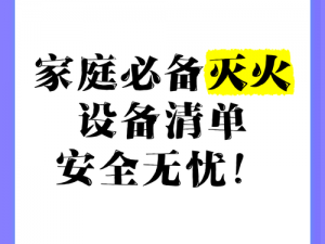 变乱家庭之家庭必备，安全无忧