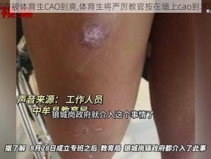 教官被体育生CAO到爽,体育生将严厉教官按在墙上cao到求饶