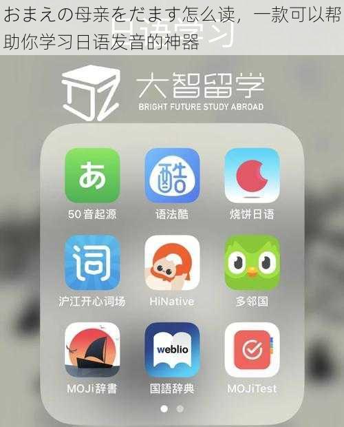 おまえの母亲をだます怎么读，一款可以帮助你学习日语发音的神器