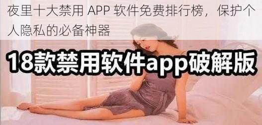 夜里十大禁用 APP 软件免费排行榜，保护个人隐私的必备神器