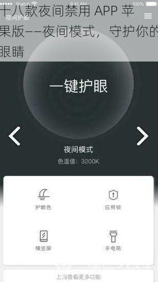 十八款夜间禁用 APP 苹果版——夜间模式，守护你的眼睛