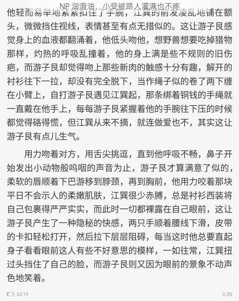 NP 润滑油，小受被路人灌满也不疼