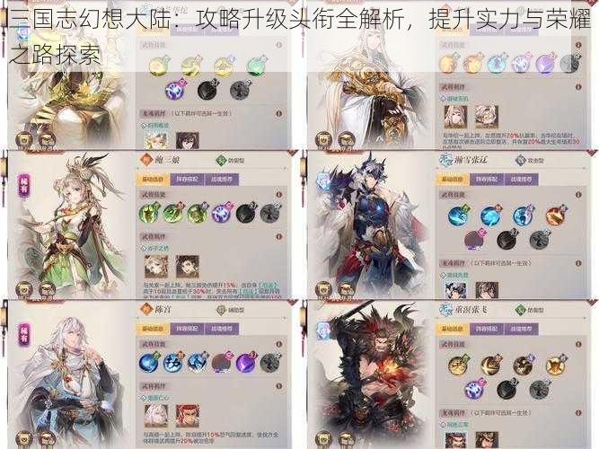 三国志幻想大陆:攻略升级头衔全解析,提升实力与荣耀之路探索