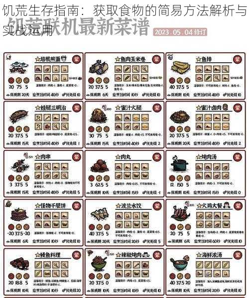 饥荒生存指南：获取食物的简易方法解析与实战运用