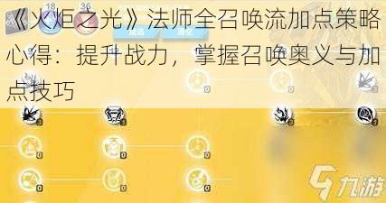 《火炬之光》法师全召唤流加点策略心得：提升战力，掌握召唤奥义与加点技巧