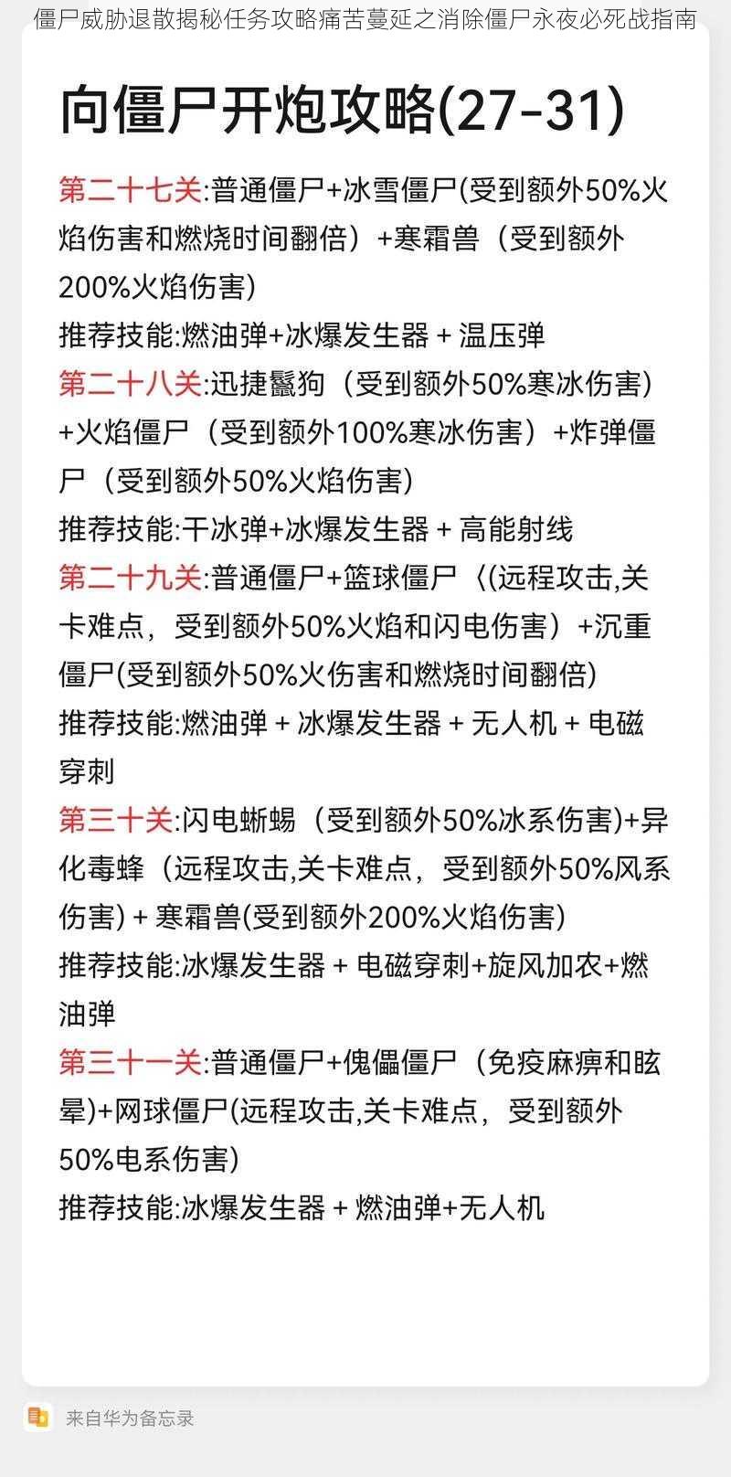 僵尸威胁退散揭秘任务攻略痛苦蔓延之消除僵尸永夜必死战指南