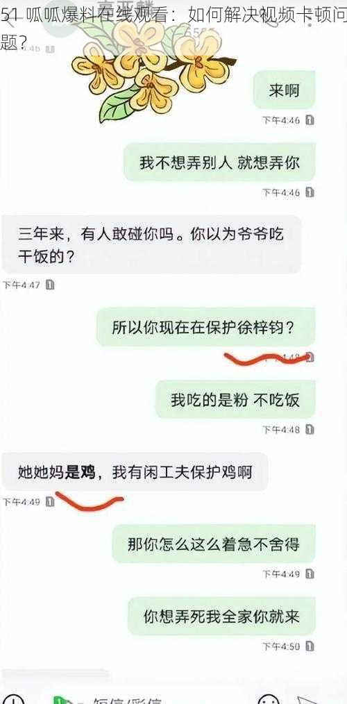 51 呱呱爆料在线观看：如何解决视频卡顿问题？