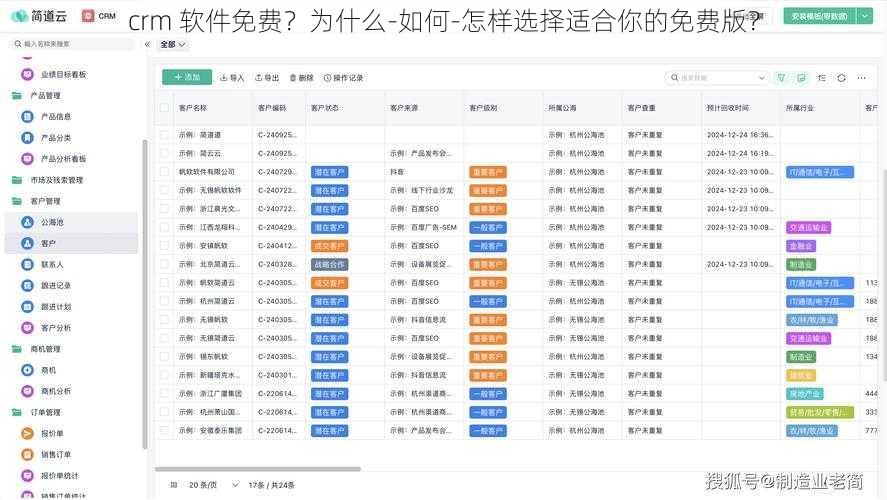 crm 软件免费？为什么-如何-怎样选择适合你的免费版？