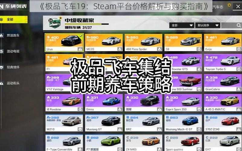 《极品飞车19：Steam平台价格解析与购买指南》